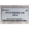 Image 3 : 1974-S IKE SILVER DOLLAR PCGS PR69 DCAM