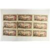 Image 1 : 9- PIECES OF VINTAGE JAPANESE TEN YEN CURRENCY