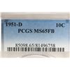 Image 3 : 1951-D SILVER ROOSEVELT DIME PCGS MS65FB