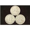 Image 1 : 1950-D,53-D & 59-D FRANKLIN HALF DOLLARS