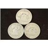Image 2 : 1950-D,53-D & 59-D FRANKLIN HALF DOLLARS