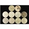 Image 2 : 10 ASSORTED 1958-1967 MEXICO .100 SILVER PESOS