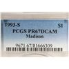Image 3 : 1993-S BILL OF RIGHTS MADISON SILVER DOLLAR PCGS