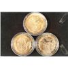 Image 1 : 3-1 3/4" SOLID BRONZE PROOF MEDALS BY THE