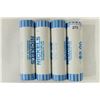 Image 1 : 4-$2 ROLLS OF 2011-P & D JEFFERSON NICKELS