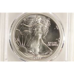 1989 AMERICAN SILVER EAGLE PCGS MS69