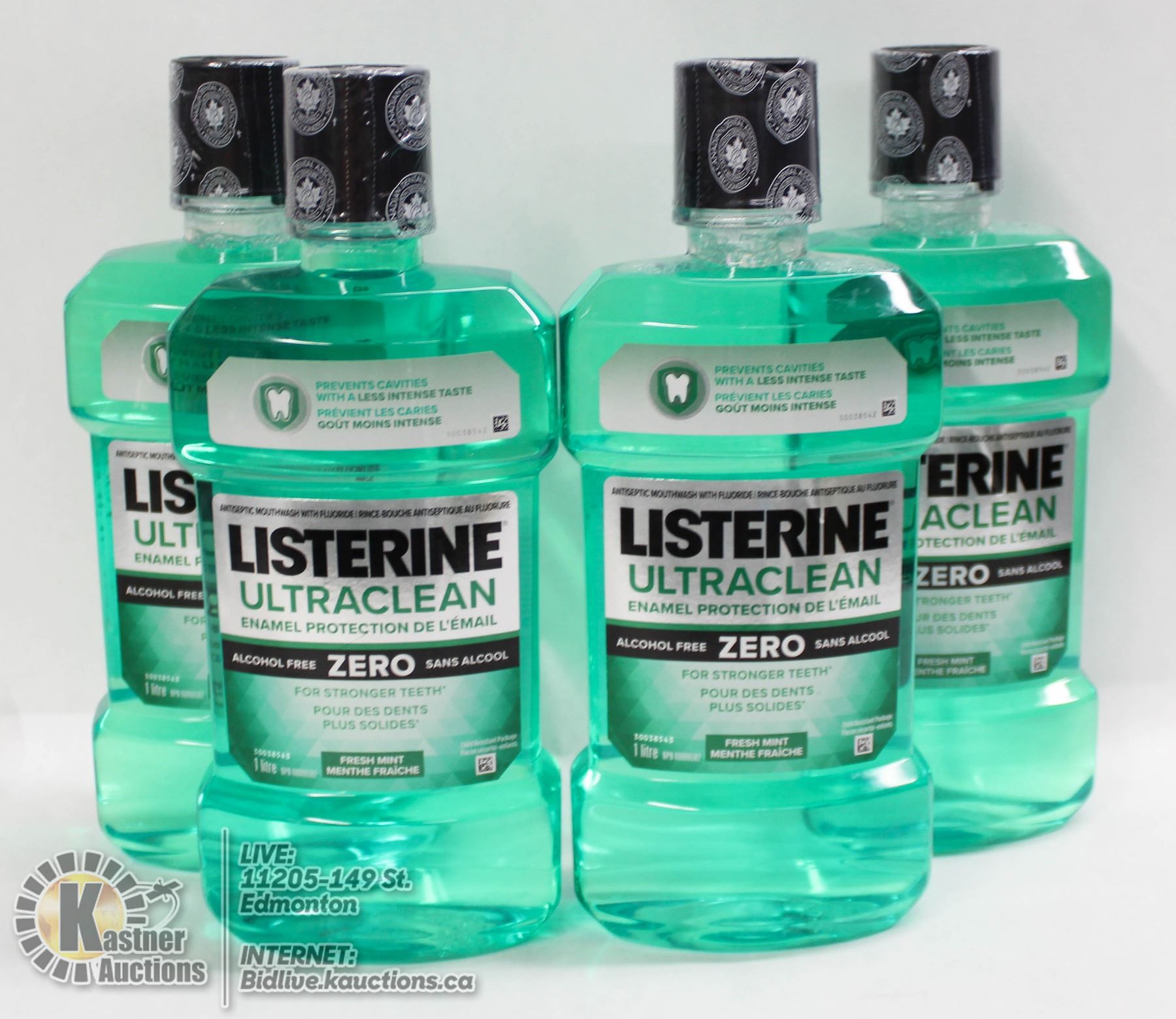 LOT OF 4 LISTERINE ULTRA CLEAN MOUTHWASH