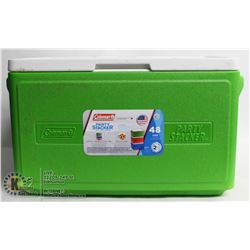 COLEMAN GREEN PARTY STACKER COOLER