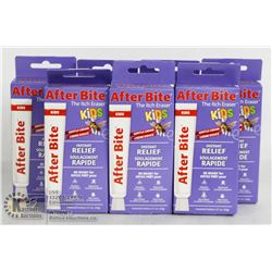 LOT OF 7 AFTERBITE FOR KIDS INSTANT RELIEF.