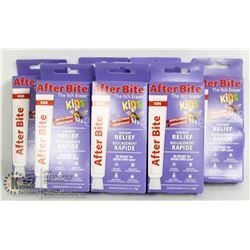 LOT OF 7 AFTERBITE FOR KIDS INSTANT RELIEF.