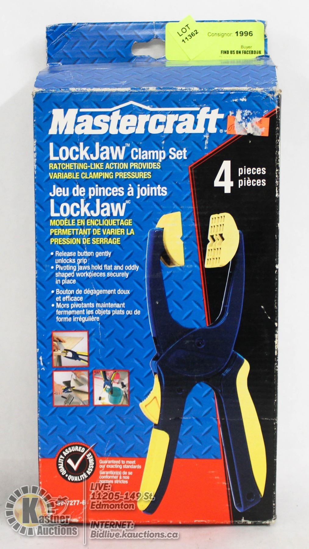Mastercraft Spring Clamp MASTERCRAFT LOCKJAW CLAMP SET - Kastner Auctions
