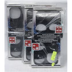 LOT OF 6 MODULAR STORAGE UNITS