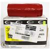 Image 1 : CASE OF 200 RED 30X38 GARBAGE BAGS