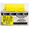 Image 1 : CASE OF 250 YELLOW 26X36 GARBAGE BAGS