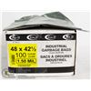 Image 1 : CASE OF 100 CLEAR 48X42.5 GARBAGE BAGS