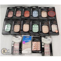 BAG OF ASSORTED PRESS ON NAILS.