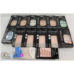BAG OF ASSORTED PRESS ON NAILS.