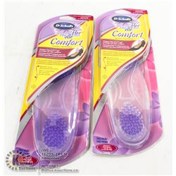 LOT OF 2 DR. SCHOLL'S FOR HER COMFORT INSOLES