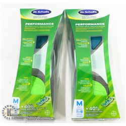 LOT OF 2 DR. SCHOLL'S PERFORMANCE INSOLES