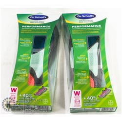 LOT OF TWO DR. SCHOLL'S PERFORMANCE WOMEN'S INSOLES