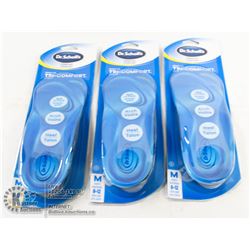 LOT OF 3 DR. SCHOLL'S MEN'S TRICOMFORT INSOLES,