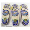 Image 1 : LOT OF 3 DR. SCHOLL'S MEMORY FIT PLUS INSOLES, MENS