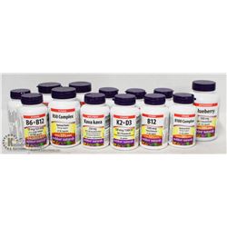 BAG OF ASSORTED WEBBER NATURALS VITAMINS