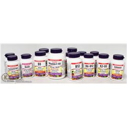 BAG OF ASSORTED WEBBER NATURALS VITAMINS
