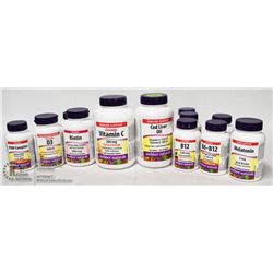 BAG OF ASSORTED WEBBER NATURALS VITAMINS