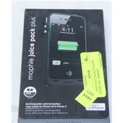 MOPHIE JUICE PACK PLUS FOR IPHONE 4S/4, 2000MAH.
