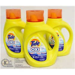 LOT OF 4 TIDE SIMPLY OXI LAUNDRY DETERGENT