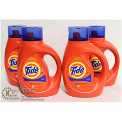 LOT OF 4 TIDE ORIGINAL LAUNDRY DETERGENT, 1.09L