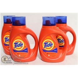 LOT OF 4 TIDE ORIGINAL LAUNDRY DETERGENT, 1.09L