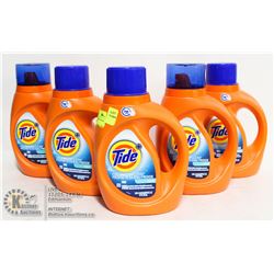 LOT OF 5 TIDE COLD WATER CLEAN LAUNDRY DETERGENT