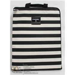 REPLICA CHANEL BLACK & WHITE STRIPED TOTE STYLE