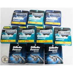 BAG OF GILLETTE MACH 3 REPLACEMENT CARTRIDGES