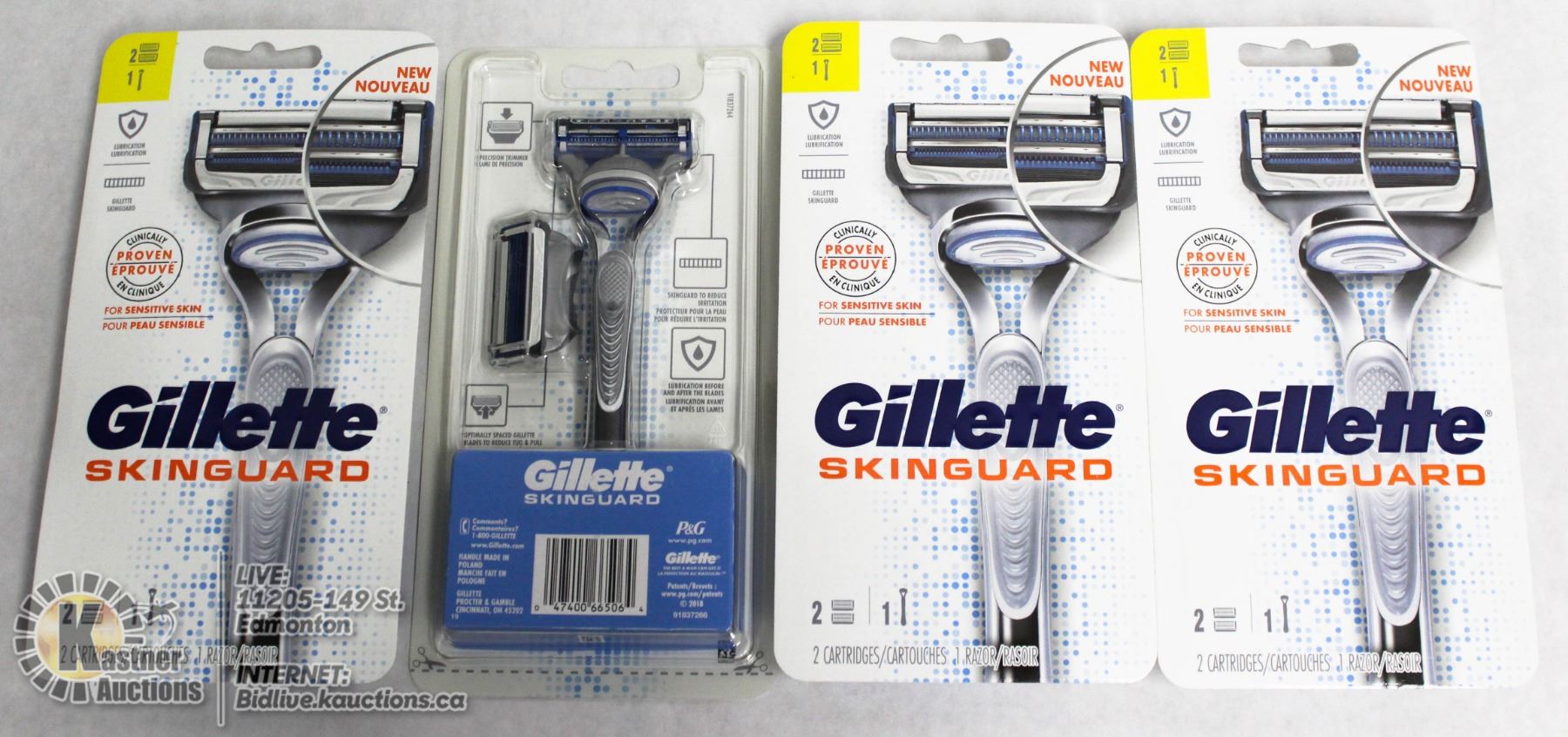 LOT OF 4 GILLETTE SKIN GUARD RAZORS