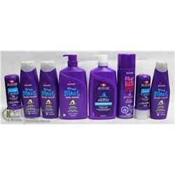 BAG OF AUSSIE SHAMPOO, CONDITIONER AND HAIRSPRAY