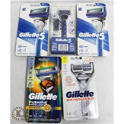 BAG OF ASSORTED GILLETTE RAZORS