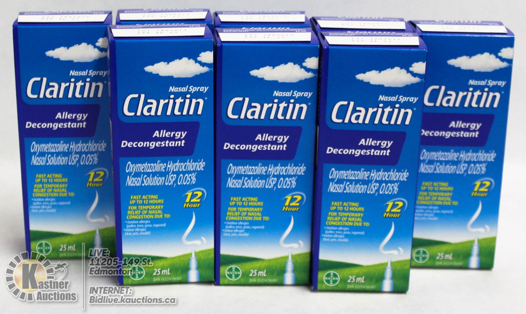 BAG OF CLARITIN NASAL SPRAY.