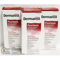 LOT OF 4 DERMAREST PSORIASIS MEDICATED SHAMPOO