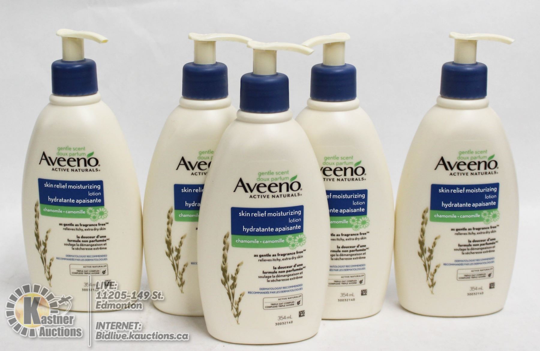 LOT OF 5 AVENO LOTION 354ML EACH
