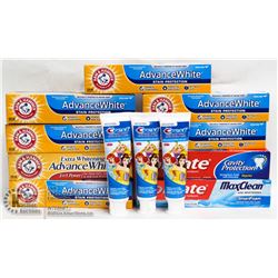 BAG OF MIXED TOOTHPASTE