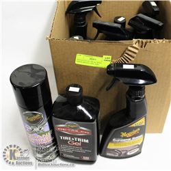 MIXED LOT OF TIRE & TRIM GEL, SPRAY PROTECTANT AND