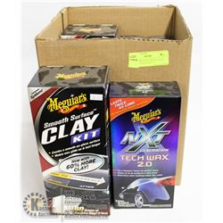 BOX OF SMOOTH SURFACE CLAY KITS AND TECH WAX 2.0