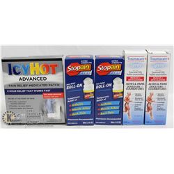 MIXED BAG OF PAIN RELIEF SPRAYS  AND MEDICATED