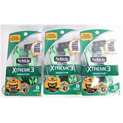 BAG OF SCHICK XTREME SENSITIVE DISPOSABLE RAZORS