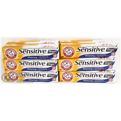 BAG OF ARM & HAMMER SENSITIVE WHITENING TOOTHPASTE