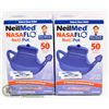 BAG CONTAINING 2 NEILMED NASAFLO NETI POTS