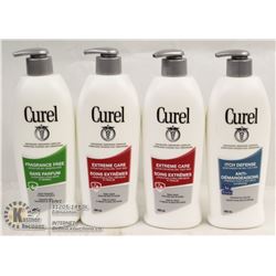 LOT OF 4 MIXED CUREL LOTION